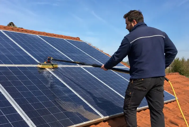 Nettoyage et entretien de panneaux solaires à Peyrins